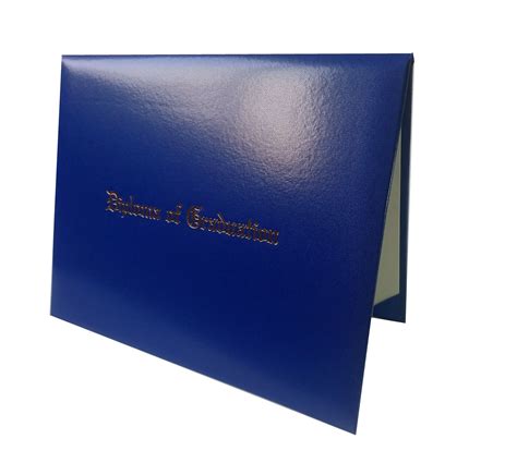 Certificate Cover Imprinted Diploma Of Graduation Smooth Diploma