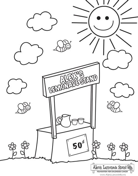 Coloring & Activity Pages | Alex's Lemonade Stand Foundation for Childhood Cancer