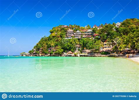 White Sand Beach Boracay Island Philippines Stock Photo Image Of