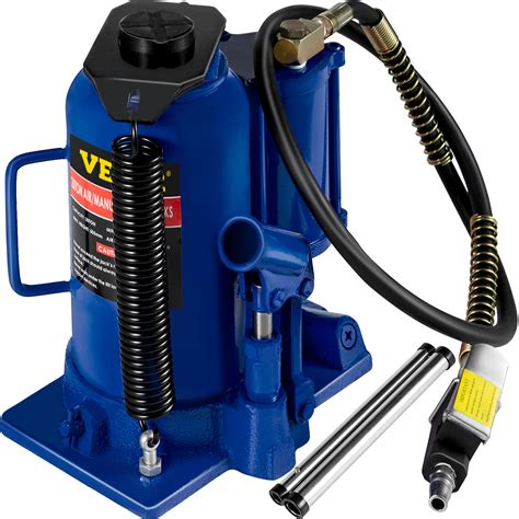 Vevor Air Hydraulic Bottle Jack Ton Lbs Capacity With Manual Hand Pump Heavy Duty