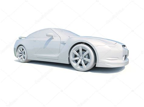 3d Car White Blank Template Stock Editorial Photo © Supertrooper