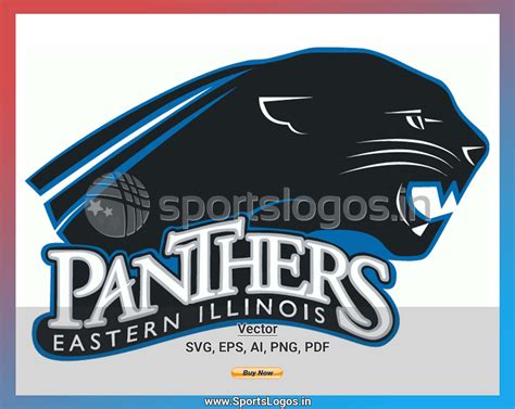Eastern Illinois Panthers College Sports Vector Svg Logo In 5 Formats