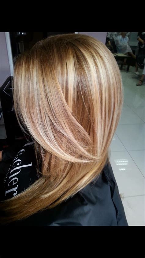 Copper brown and caramel blonde. Warm highlights,blond ,Carmel | Carmel hair, Warm blonde ...