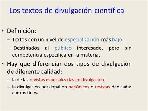 Tipos De Textos De Divulgación Científica Brainlylat