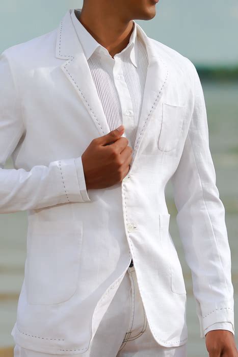 It is advisable to go for a convertible pant if you are visiting warm climates. Men's Custom White Linen Suit - Beach Weddings & Grooms ...