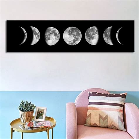 Abstract Art Moon Phase Nordic Canvas Posters And Prints Minimalist
