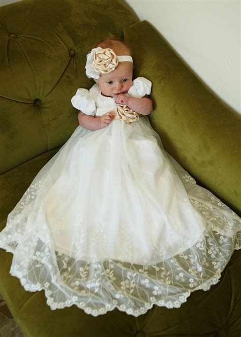 Baptism Dress Christening Dress Blessing Dress Baby Girl Clothes Baby