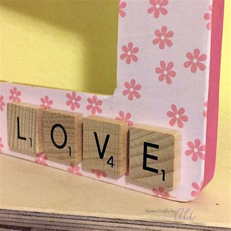 Love Frame With Scrabble Tiles Home Crafts By Ali