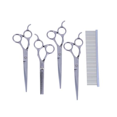Buy 5pcsset Hair Scissors With Comb Set Beautician
