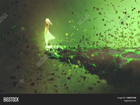 Image Result For A Girl Standing On The Edge Of A Cliff Illustration Girl Standing Woman