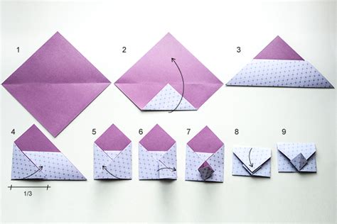 Hier Nun Eine Neue Faltanleitung Für Einen Origami Umschlag Der