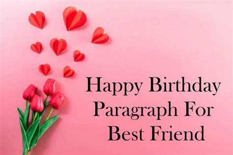 200 Short And Best Birthday Paragraph For Best Friend Birthday Wishes