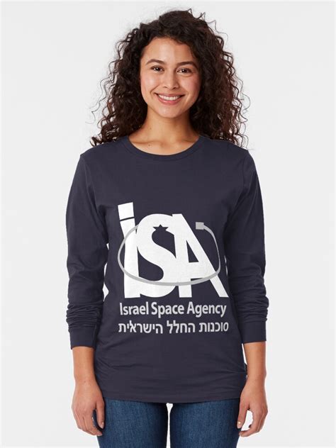 Israel Space Agency Logo For Dark Backgrounds T Shirt By