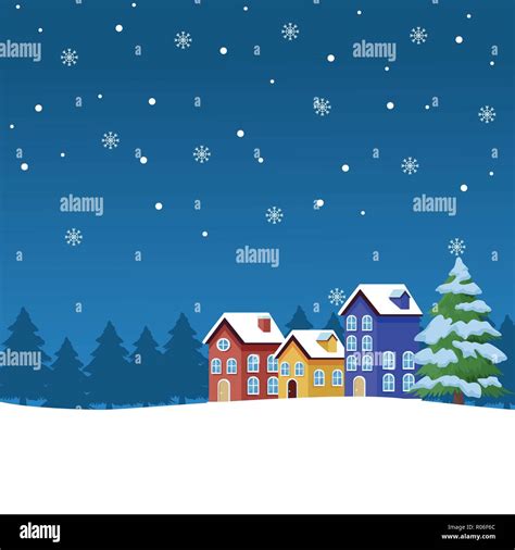 Winter Landscape Cartoons Stock Vector Image And Art Alamy