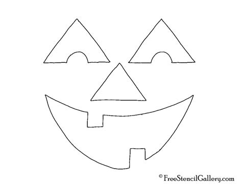 Jack O Lantern Face 17 Free Stencil Gallery