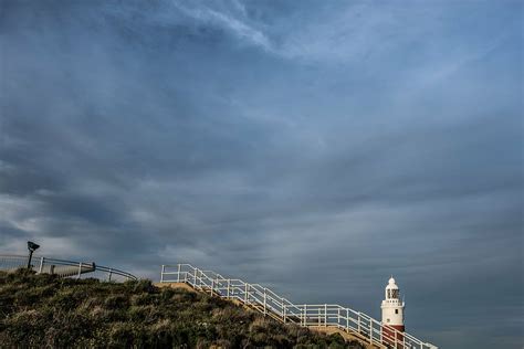 Hd Wallpaper Sunset Gibraltar Algeciras Lighthouse Sky Clouds
