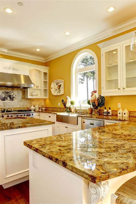 Lapidus Gold Granite Countertops Cost Reviews Gold Granite