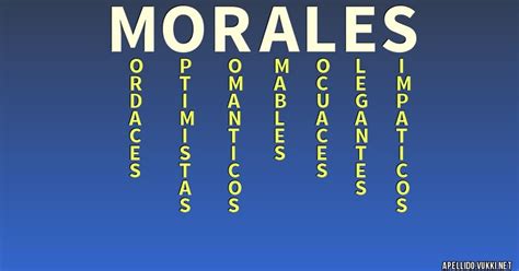 Significado Del Apellido Morales Tabares Significados De Los Apellidos