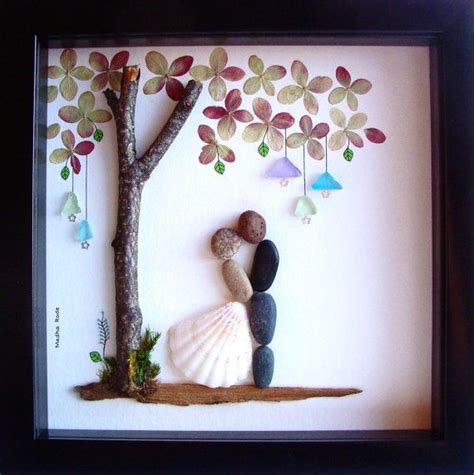 Wedding gift ideas for the home. Wedding Gift Pebble Art-Unique Engagement Gift ...