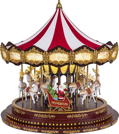 Mr Christmas Deluxe Christmas Carousel Holiday Decoration One Size