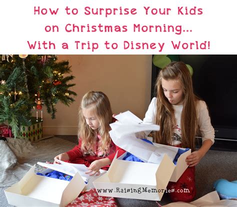 How To Surprise Your Kids On Christmas With A Trip To Disney World