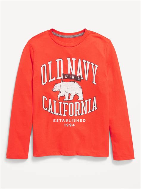 Long Sleeve Logo Graphic T Shirt For Boys Old Navy