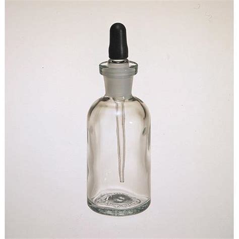 Oval Shape Glass Cornsil Laboratory Dropping Bottle For