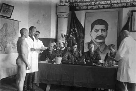 Stalin S Naked Red Army Recruits Undergo Awkward Medicals In