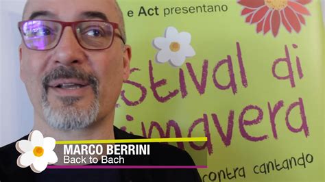 Atelier 2019 Back To Bach Marco Berrini Youtube