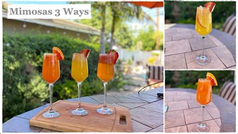 Mimosas 3 Ways How To Make The Best Mimosas Brunch Recipes