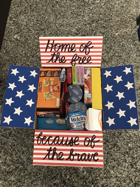 Military Care Package Idea Care Package Decorating Diy Care Package