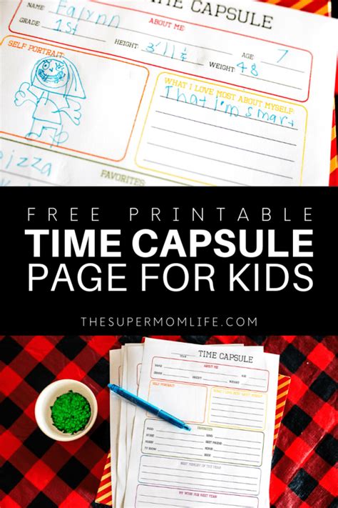 Printable Time Capsule Ideas Printable Word Searches