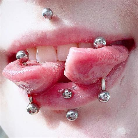 I Miss My Venom Piercings I Took These Myself And Was Very Pleased Tongue Split By The