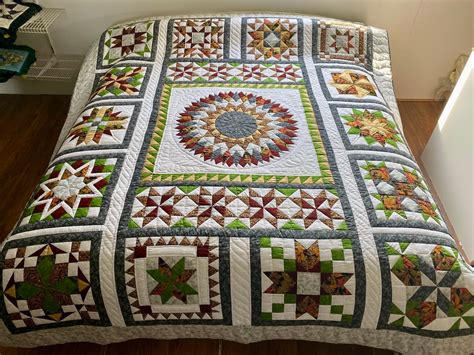 Amish Quilt For Sale Medallion Quilt Amish King Quilt Amish Etsy