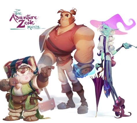 The Adventure Zone Movie Poster With Cartoon Characters