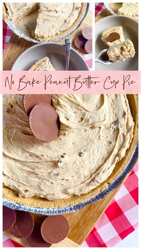 No Bake Peanut Butter Cup Pie Allys Sweet And Savory Eats