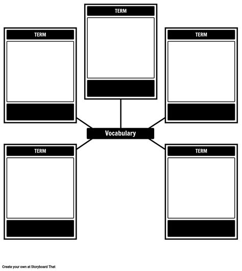 5 Word Vocabulary Template Storyboard By Storyboard Templates