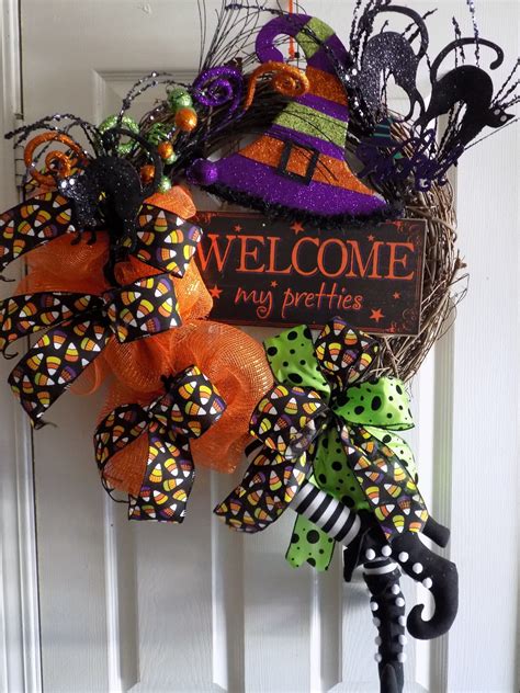 Whimsical Halloween witch wreath | Halloween witch wreath, Whimsical ...
