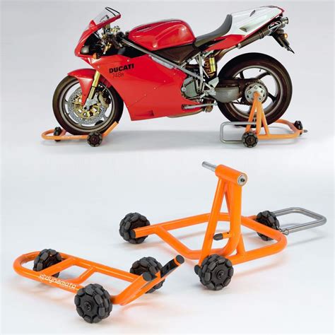 Omnidirectional Stands Let You Rotate And Push Your Motorcycle Around