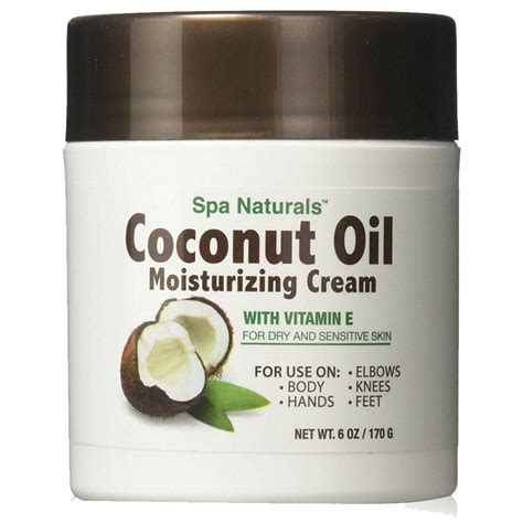 Coconut Oil Moisturizing Cream Vitamin Edry Sensitive Skin Spa Natura — Rafaelos