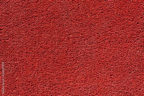Detail Of Red Rubber Mat Floor Background Texture Stock Photo Adobe Stock
