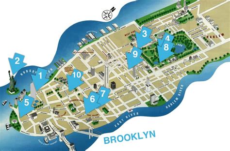 Statuesque Manhattans Most Popular Public Art New York City Map