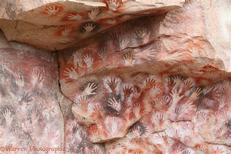 9000 Year Old Cave Hand Paintings Photo Wp27761