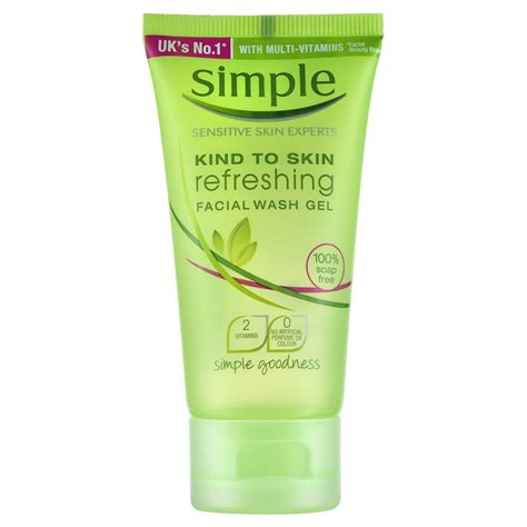 Kind To Skin Refreshing Facial Gel Wash Simple Skincare