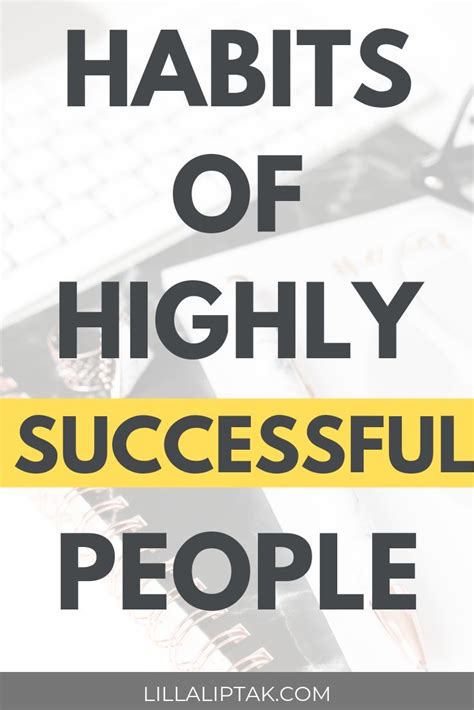 5 Habits of highly successful people | Successful people, Success, Habits