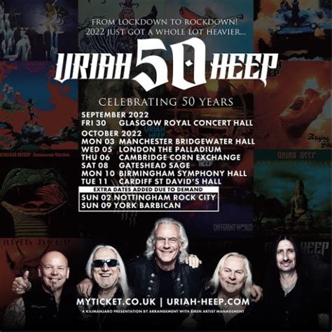 Uriah Heep Mammoth European Tour This Autumn To Celebrate 50th