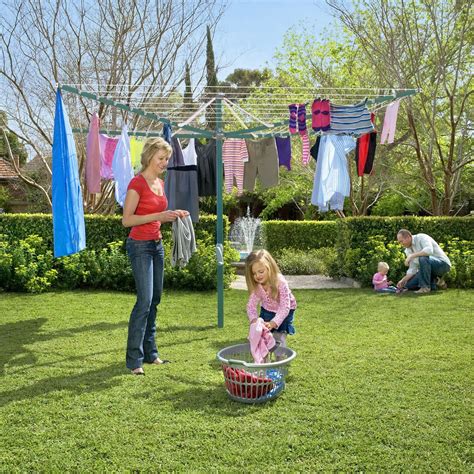 Hills Rotary 8 Line Clothesline Cottage Green Hills Washing Lines In