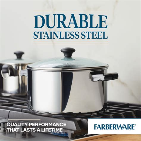 Farberware 14 Piece Classic Traditions Stainless Steel Pots And Pans