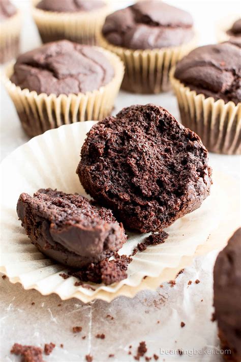 Easy Gluten Free Vegan Dark Chocolate Muffins V Gf Dairy Free Flourless Beaming Baker