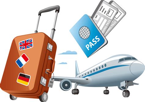 Air Travel Clip Art Vector Foreign Travel Passport Png Download 993